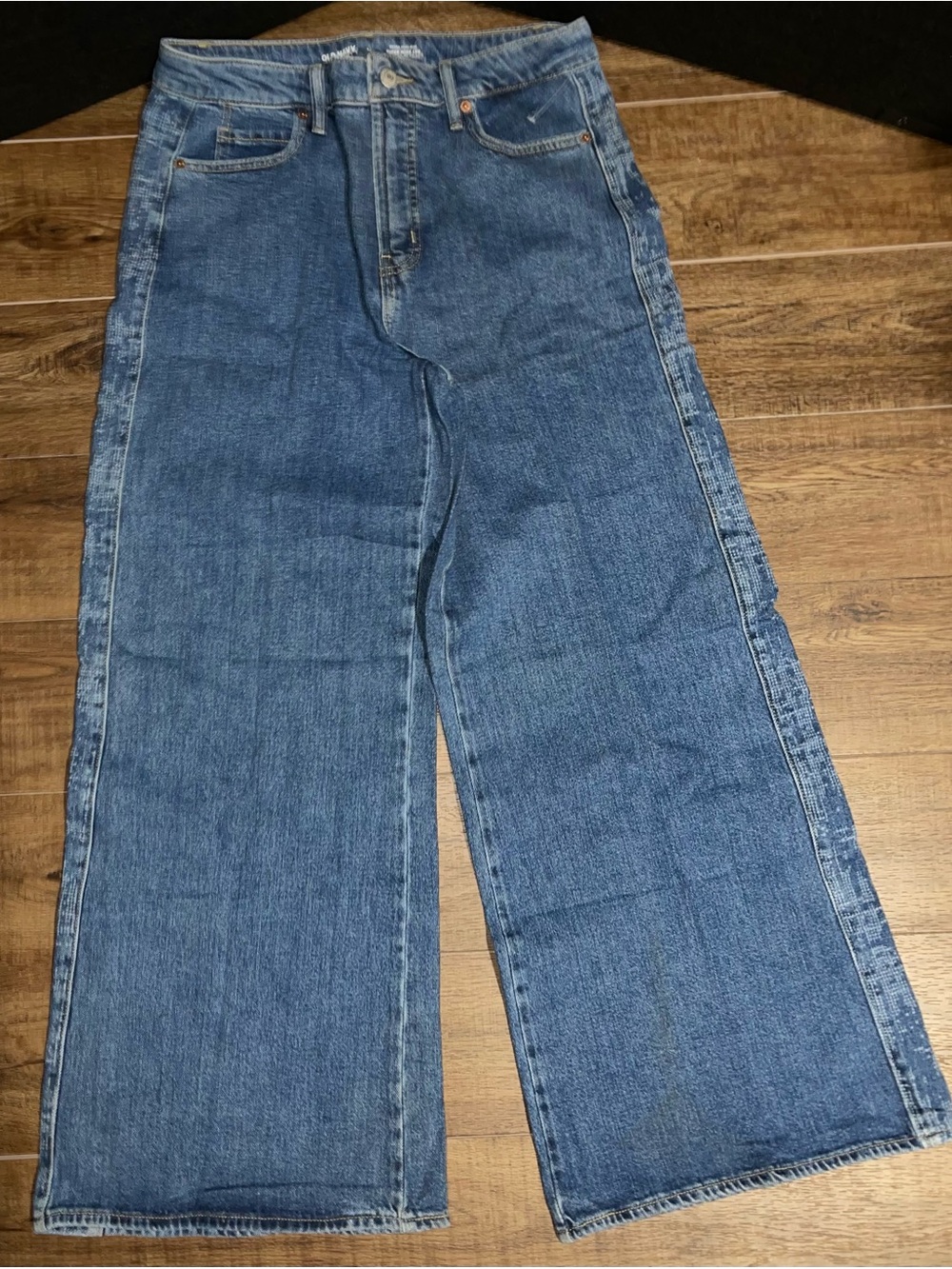 Women’s Old Navy Wide-Leg High Rise Blue Denim Jeans- size 10